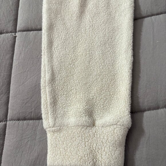 Organic cotton sherpa sleeper for toddlers, size 4T-5T. Made in USA! - Picture 8 of 11